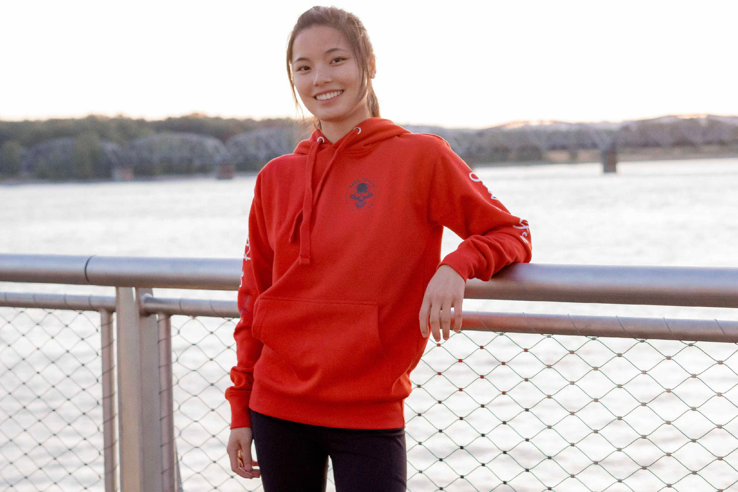 Hard To Kill Jiu Jitsu Logo Hoodie (on location)