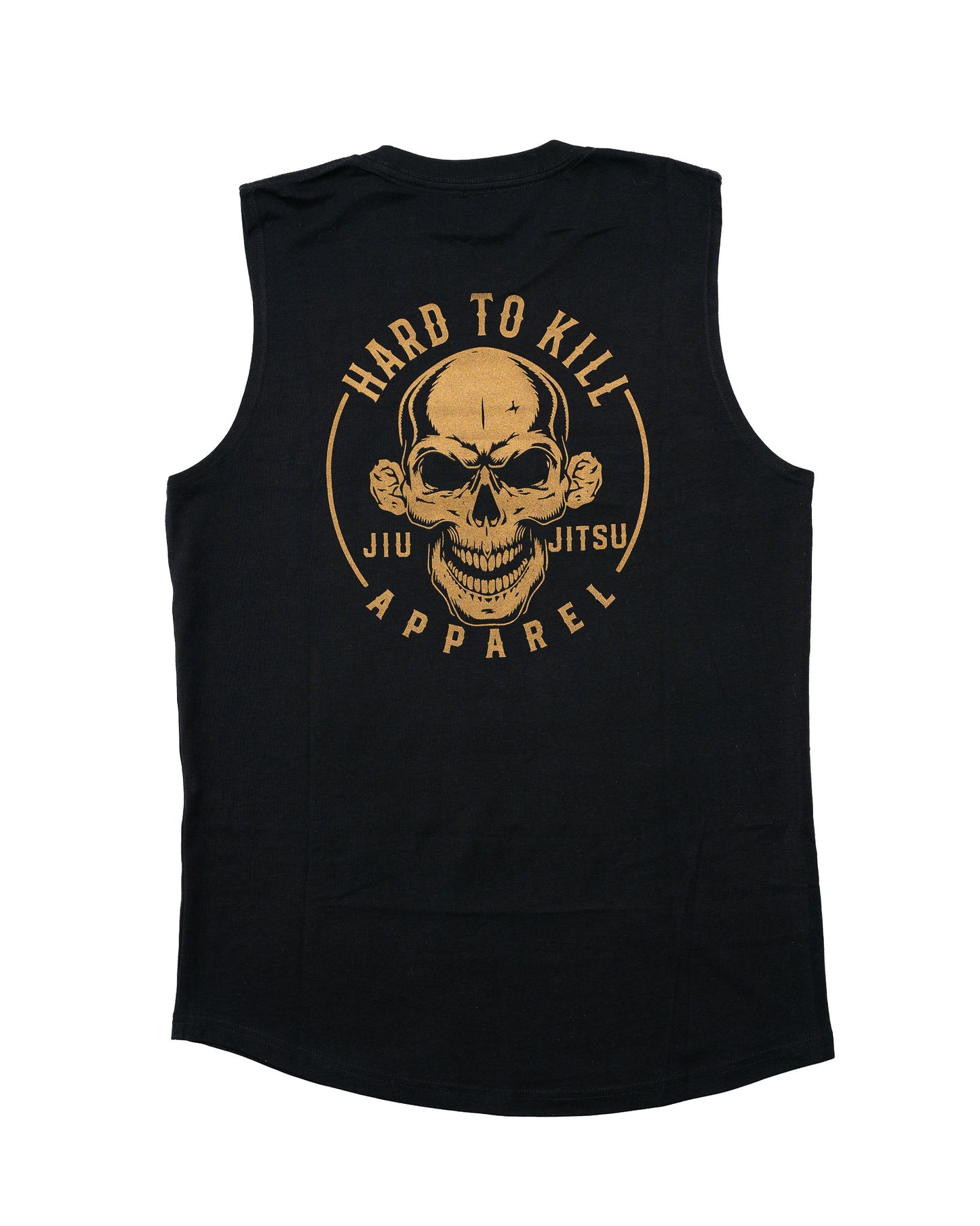 Black Hard To Kill Logo Curve Cut Tank Top