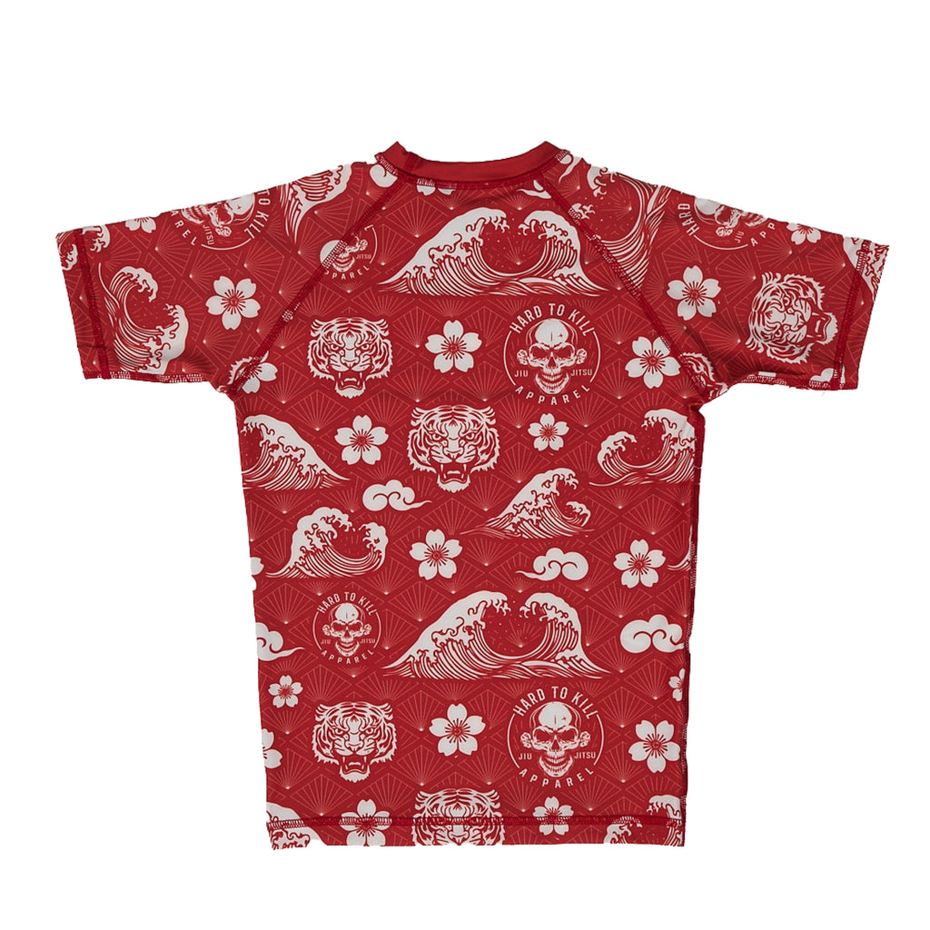 Irezumi Pattern Short Sleeve Rash Guard