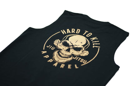Black Hard To Kill Logo Curve Cut Tank Top